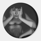 Vrouw en spiegel magneet (Voorkant)