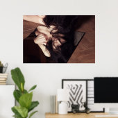 Vrouw en spiegel poster (Thuiskantoor)