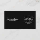 Vrouw en spiegel visitekaartje (Achterkant)