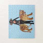 VROUW EN TIGER FANTASY PUZZLE LEGPUZZEL (Verticaal)