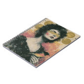 Vrouw en Vogel Mixed Media Collage Notitieboek (Linkerzijde)