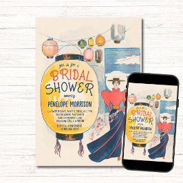  vrouw en wens lantaarns Vrijgezellenfeest Kaart