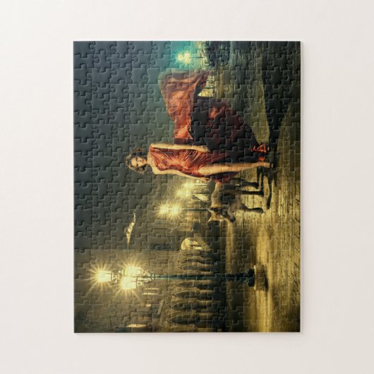 Vrouw en Wolf Legpuzzel (Verticaal)