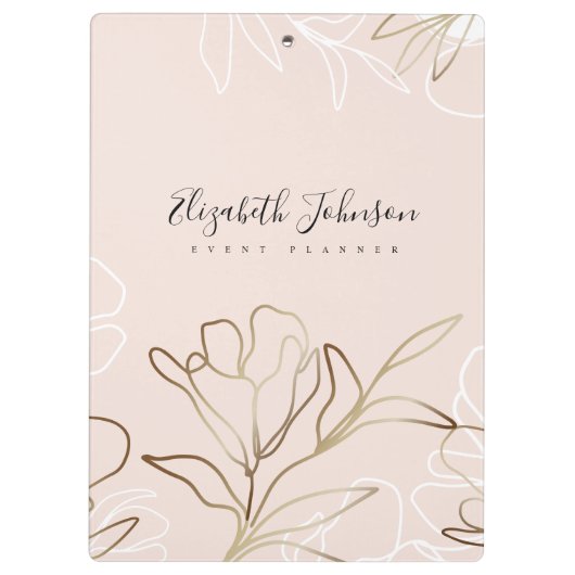 Vrouw Entrepreneur het merken Gepersonaliseerd Klembord (Achterkant)