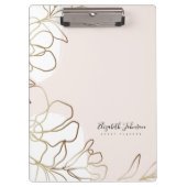 Vrouw Entrepreneur het merken Gepersonaliseerd Klembord (Voorkant)