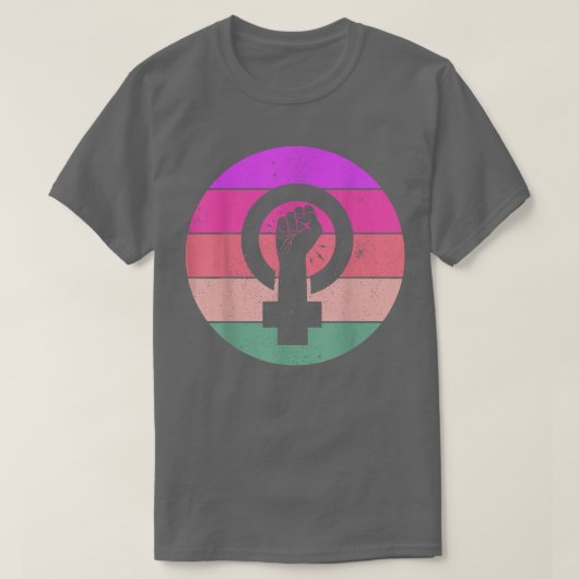 Vrouw Equality Feminist Symbol Empowerment Femini T-shirt (Design voorkant)