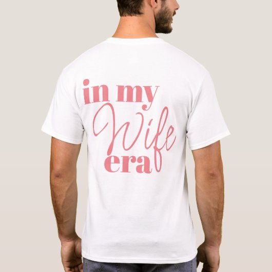 Vrouw Era Bruid Huwelijksreis Trendy Cool geperson T-shirt (Achterkant)