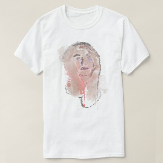 Vrouw Expressionist Portret T-shirt (Design voorkant)