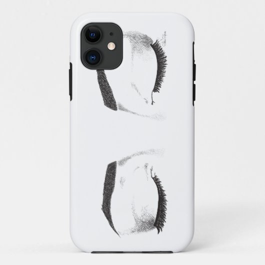 Vrouw Eyes Sketch Case-Mate iPhone Case (Achterkant)