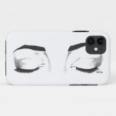 Vrouw Eyes Sketch Case-Mate iPhone Case (Achterkant (horizontaal))