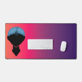 Vrouw Face Desk Mat (Keyboard & Muis)