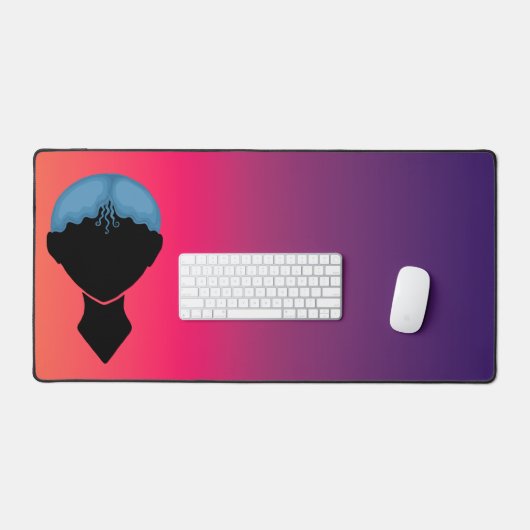 Vrouw Face Desk Mat (Keyboard & Muis)