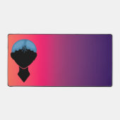 Vrouw Face Desk Mat (Voorkant)