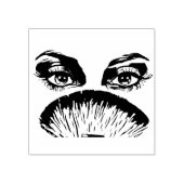  vrouw Face Eyes lips Makeup Brush Art Rubberstempel (Afrduk)