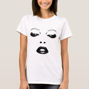  vrouw Face Eyes Mode Originele kunst T-shirt