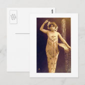 Vrouw Fantasy Fontein Briefkaart (Voorkant / Achterkant)