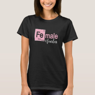 Vrouw Fearless Stem T-shirt voor vrouwelijke meisj