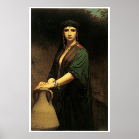 Vrouw Fellah, Charles Landelle Poster (Voorkant)