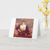 Vrouw Fencer! afschermingskaart Kaart (Gele Bloem)