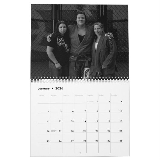 Vrouw Fighter Project Calender Kalender (Jan 2026)