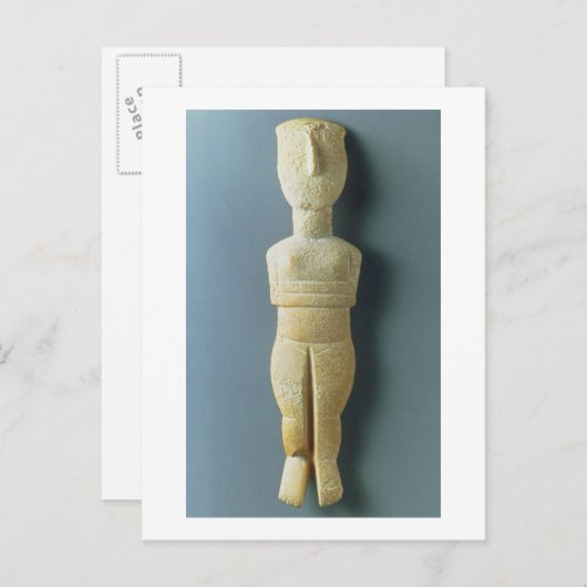 Vrouw figine, vroege Cycladic, c.2800-2300 BC (m Briefkaart (Voorkant / Achterkant)