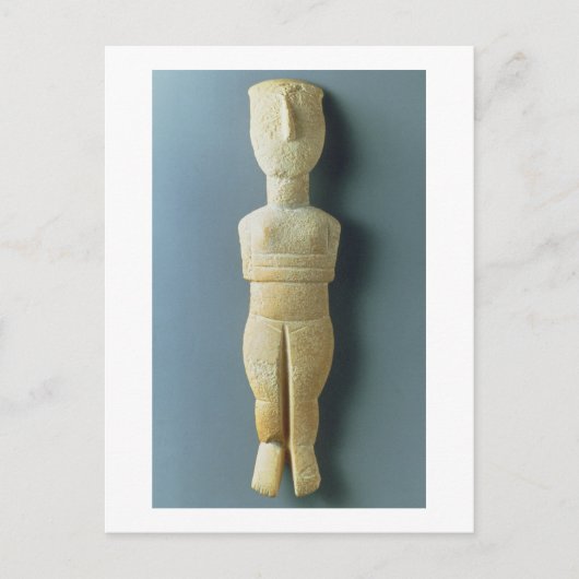 Vrouw figine, vroege Cycladic, c.2800-2300 BC (m Briefkaart (Voorkant)