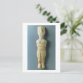 Vrouw figine, vroege Cycladic, c.2800-2300 BC (m Briefkaart (Staand voorkant)
