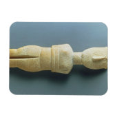 Vrouw figine, vroege Cycladic, c.2800-2300 BC (m Magneet (Horizontaal)