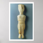 Vrouw figine, vroege Cycladic, c.2800-2300 BC (m Poster (Voorkant)