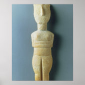 Vrouw figine, vroege Cycladic, c.2800-2300 BC (m Poster (Voorkant)