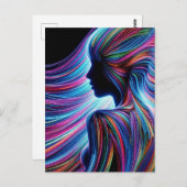 Vrouw Figuur Abstract Briefkaart (Voorkant / Achterkant)