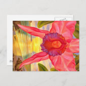 Vrouw figuur in orchidee - Briefkaart (Voorkant / Achterkant)