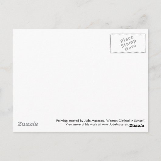 Vrouw figuur in orchidee - Briefkaart (Achterkant)