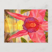 Vrouw figuur in orchidee - Briefkaart (Voorkant)