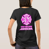 Vrouw Firefighter T Shirt - Firewoman Gifts (Achterkant)
