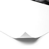 Vrouw Fitness Icon – Voorkant Uitzicht Barbell Squ Perfect Poster (Hoek)