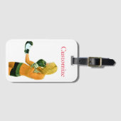 Vrouw Fitness Model boxing Thunder_Cove Bagagelabel (Voorkant (horizontaal))