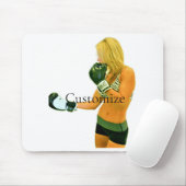Vrouw Fitness Model boxing Thunder_Cove Muismat (Met muis)