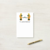 Vrouw Fitness Model boxing Thunder_Cove Post-it® Notes (Op bureau)