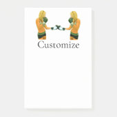 Vrouw Fitness Model boxing Thunder_Cove Post-it® Notes (Voorkant)