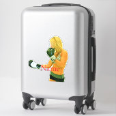 Vrouw Fitness Model boxing Thunder_Cove Sticker (Koffer)