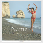 Vrouw Fitness Model boxing Thunder_Cove Sticker (Vel)