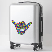 Vrouw Fitness Model boxing Thunder_Cove Sticker (Koffer)