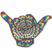 Vrouw Fitness Model boxing Thunder_Cove Sticker (Voorkant)