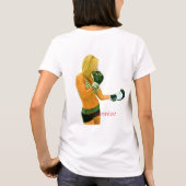 Vrouw Fitness Model boxing Thunder_Cove T-shirt (Achterkant)