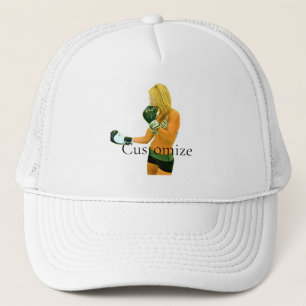 Vrouw Fitness Model boxing Thunder_Cove Trucker Pet