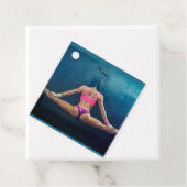 Vrouw fitness Model Split Thunder_Cove Bedankjes Labels (In situ)