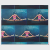 Vrouw fitness Model Split Thunder_Cove Cadeaupapier (Vlak)