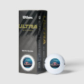 Vrouw fitness Model Split Thunder_Cove Golfballen (Verpakking)