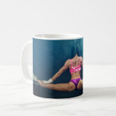Vrouw fitness Model Split Thunder_Cove Koffiemok (Voorkant links)